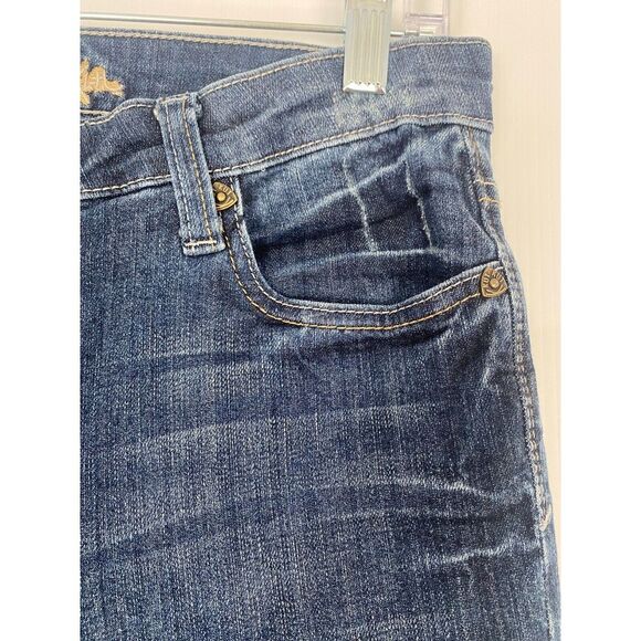 KUT FROM THE KLOTH Jeans Felicia Baby‎ Bootcut Size 6 Blue Stretch Womens - Picture 16 of 16